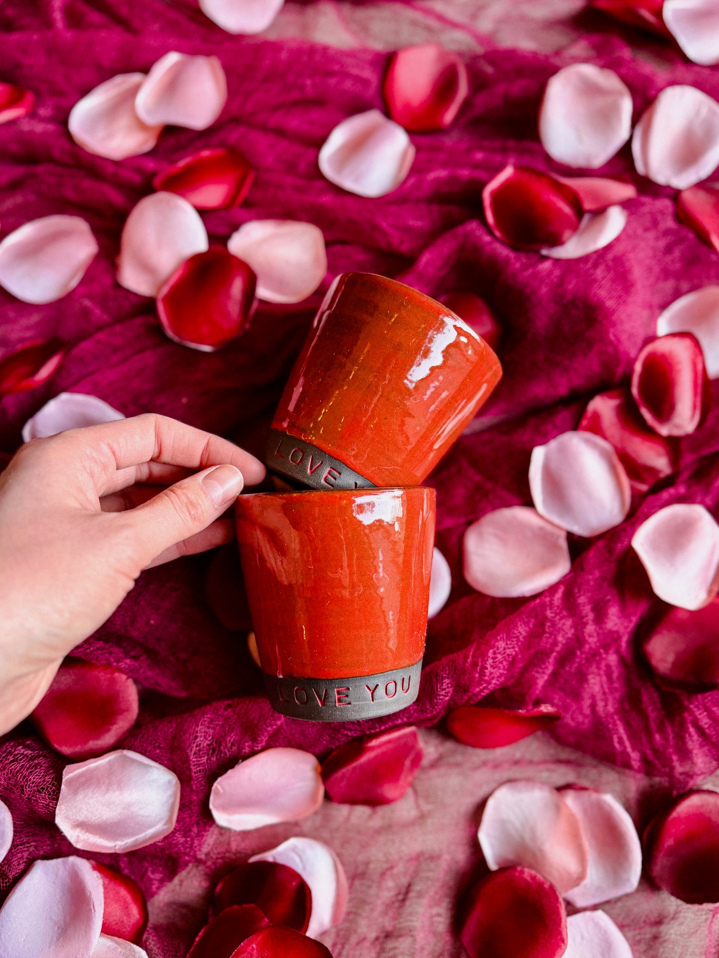 'LOVE YOU' Stackable Cup Set