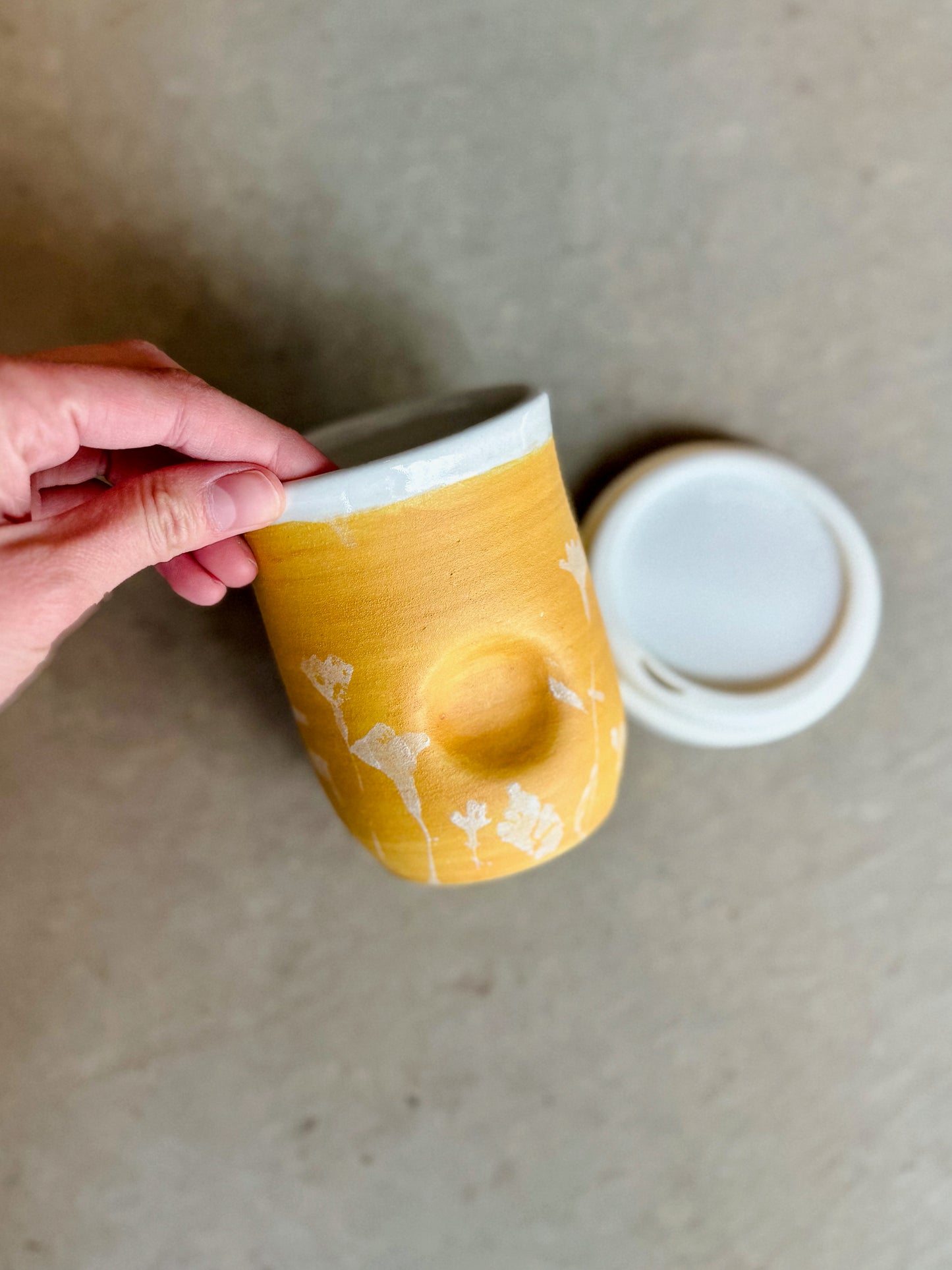 Thumb Print Travel Tumbler