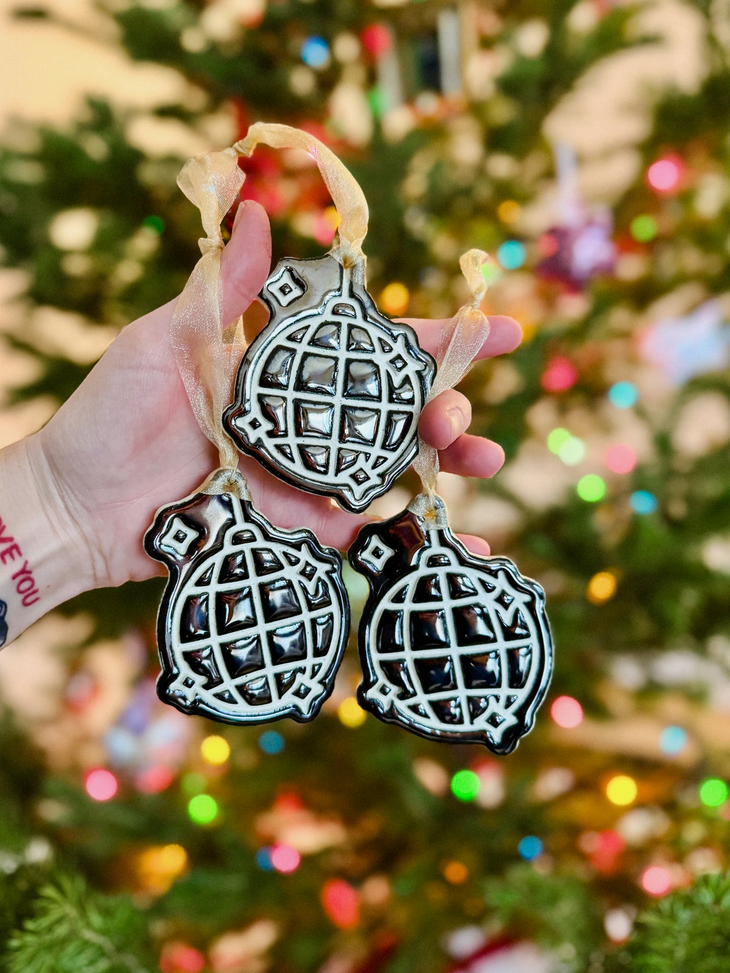 Solid Disco Ball Ornament