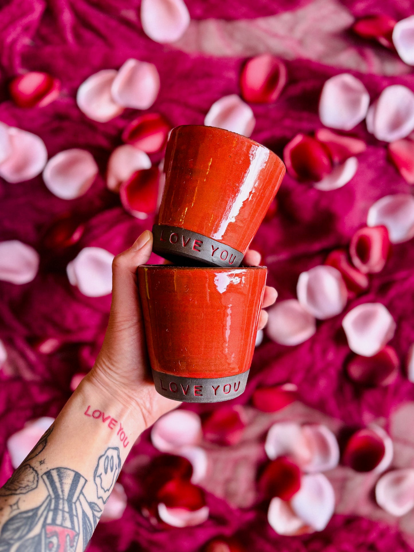 'LOVE YOU' Stackable Cup Set