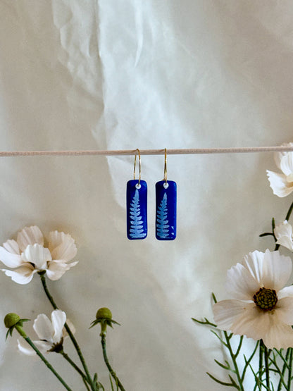 Cobalt Earrings (20mm Gold)