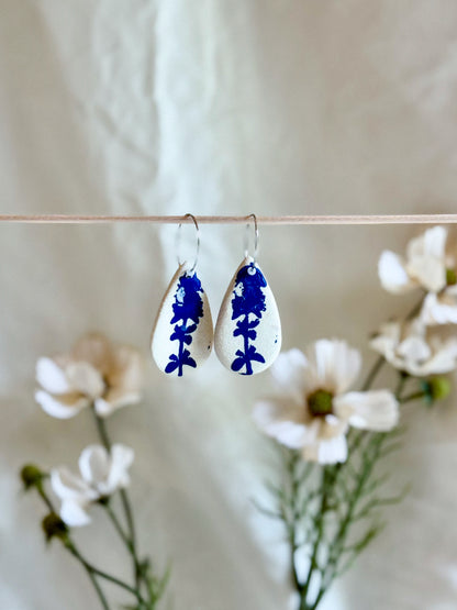 Cobalt Earrings (20mm Silver)