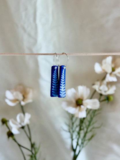 Cobalt Earrings (20mm Silver)