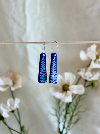 Cobalt Earrings (20mm Silver)