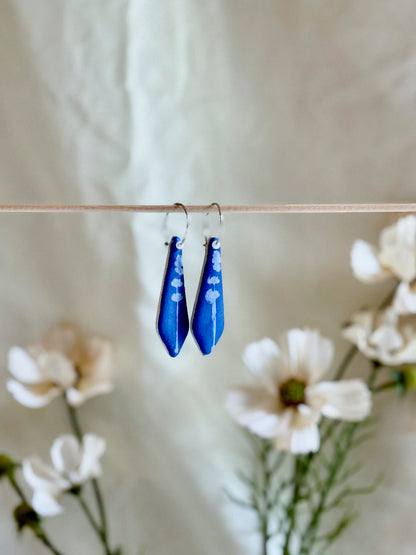 Cobalt Earrings (15mm Silver)