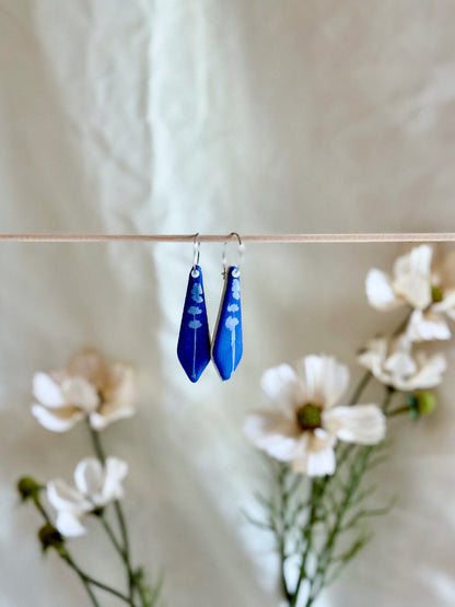 Cobalt Earrings (15mm Silver)