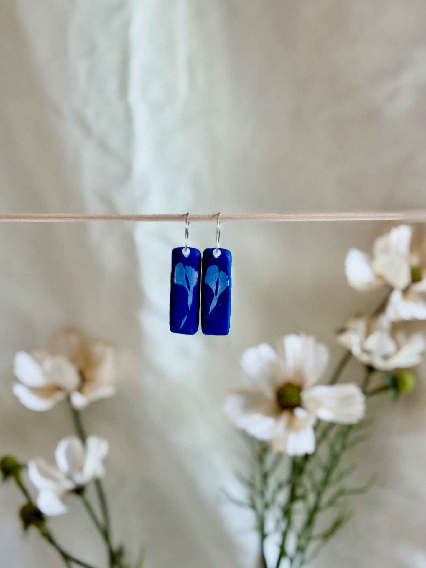 Cobalt Earrings (15mm Silver)