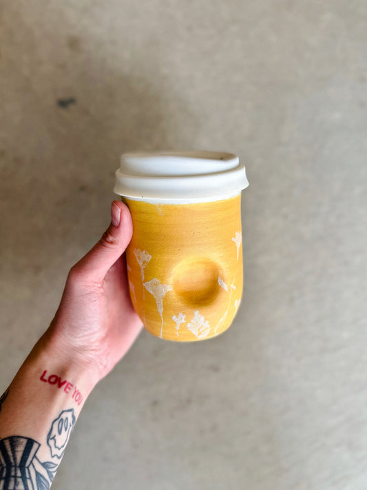 Thumb Print Travel Tumbler