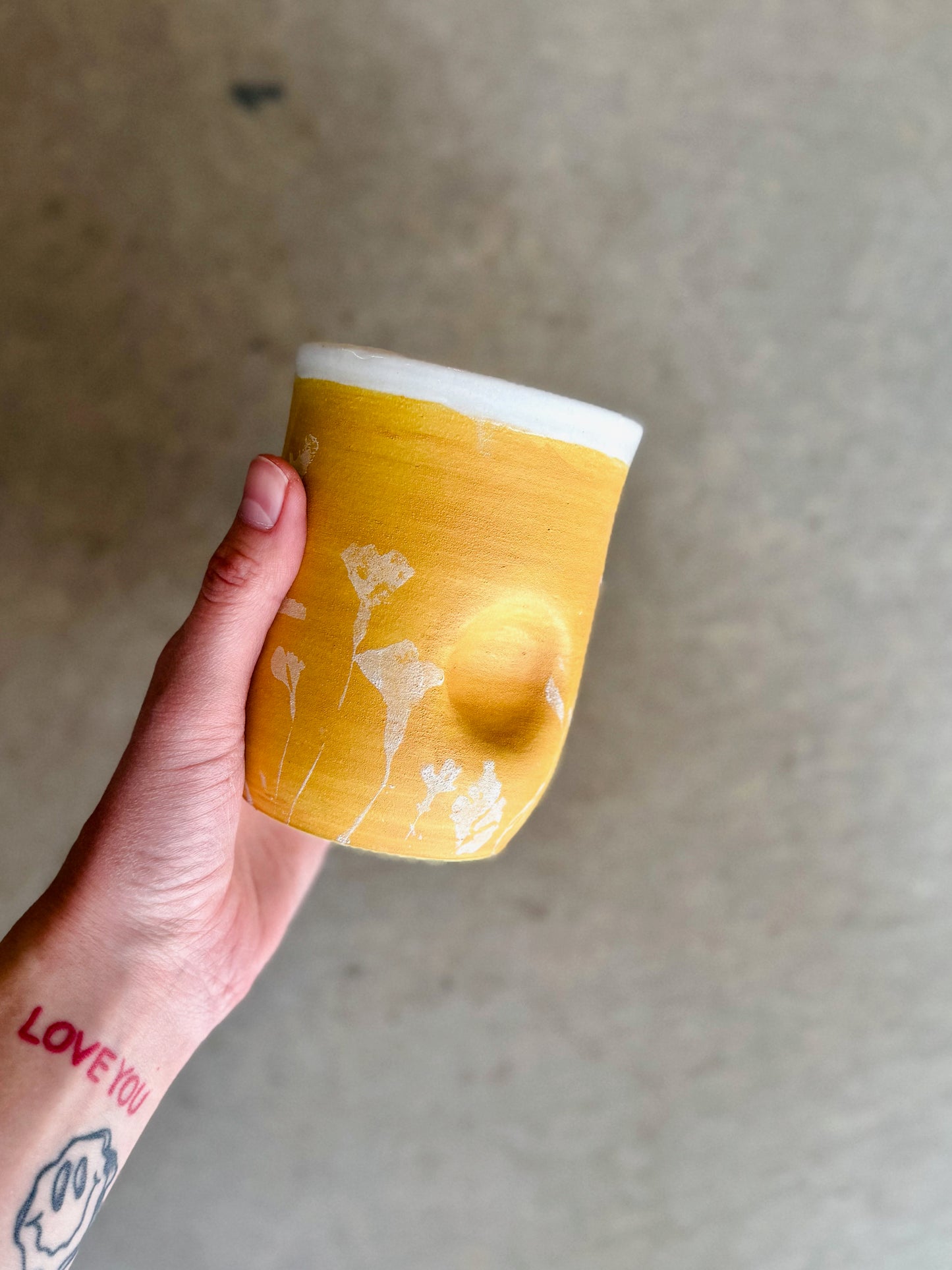 Thumb Print Travel Tumbler