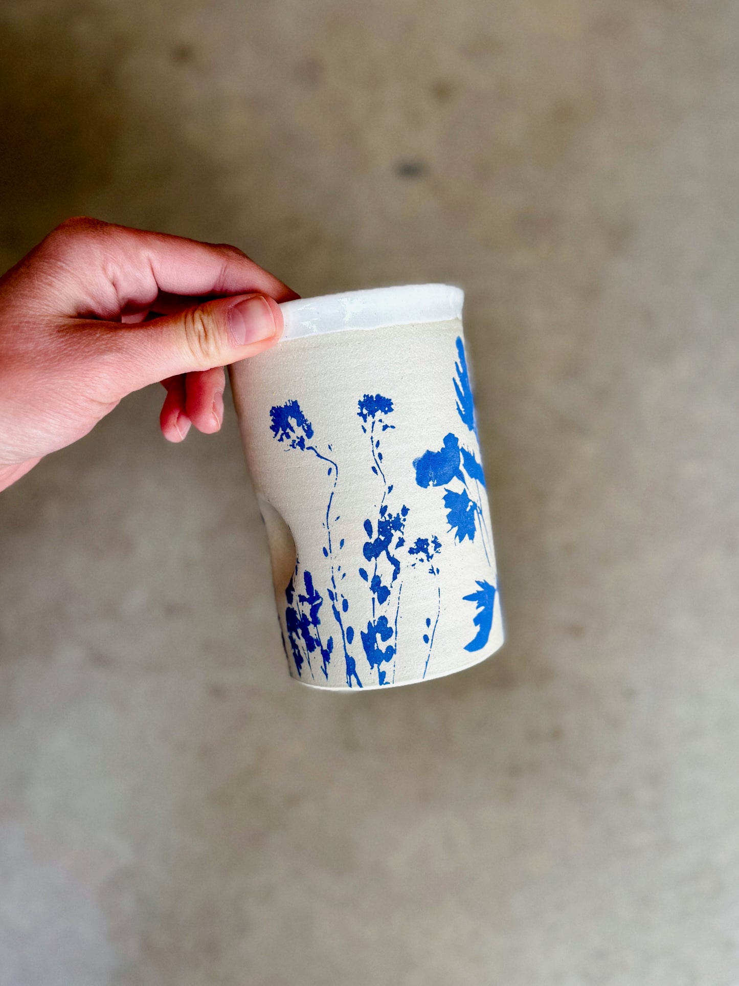 Thumb Print Travel Tumbler