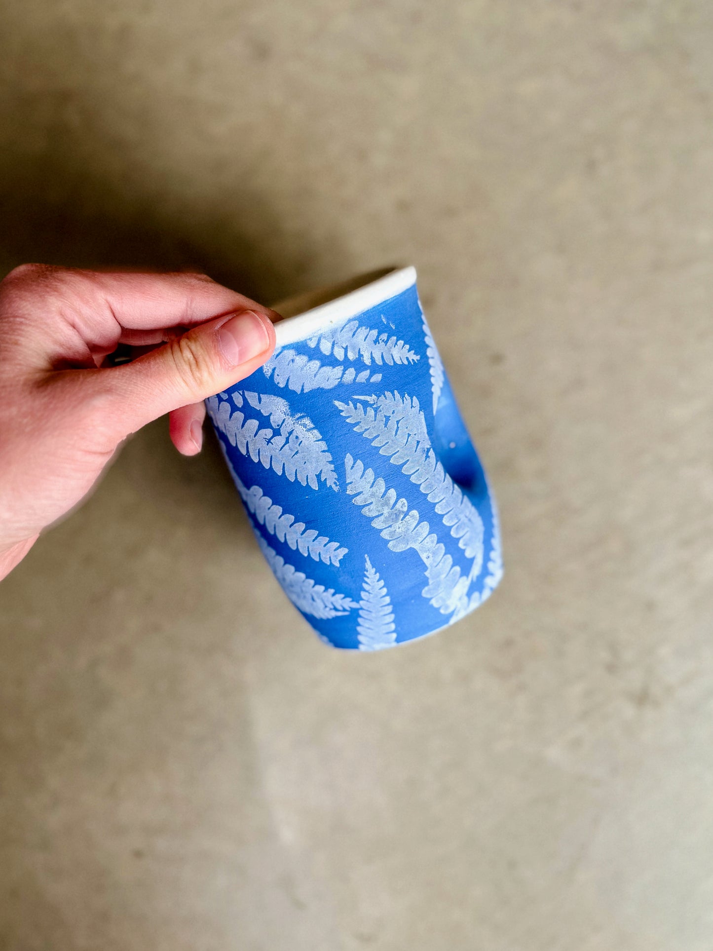 Thumb Print Travel Tumbler