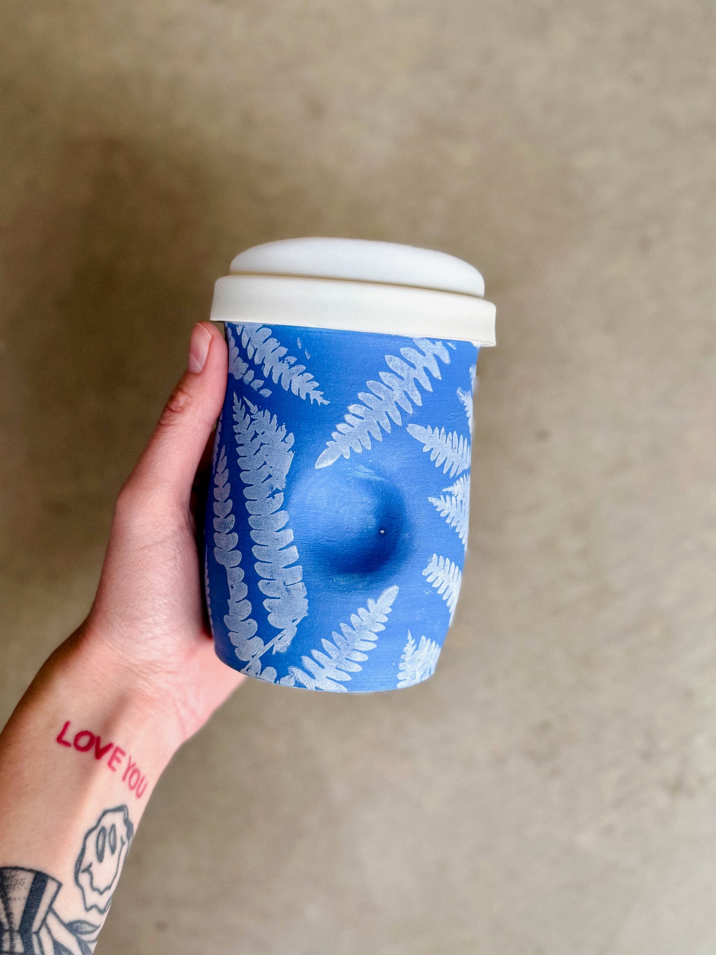 Thumb Print Travel Tumbler