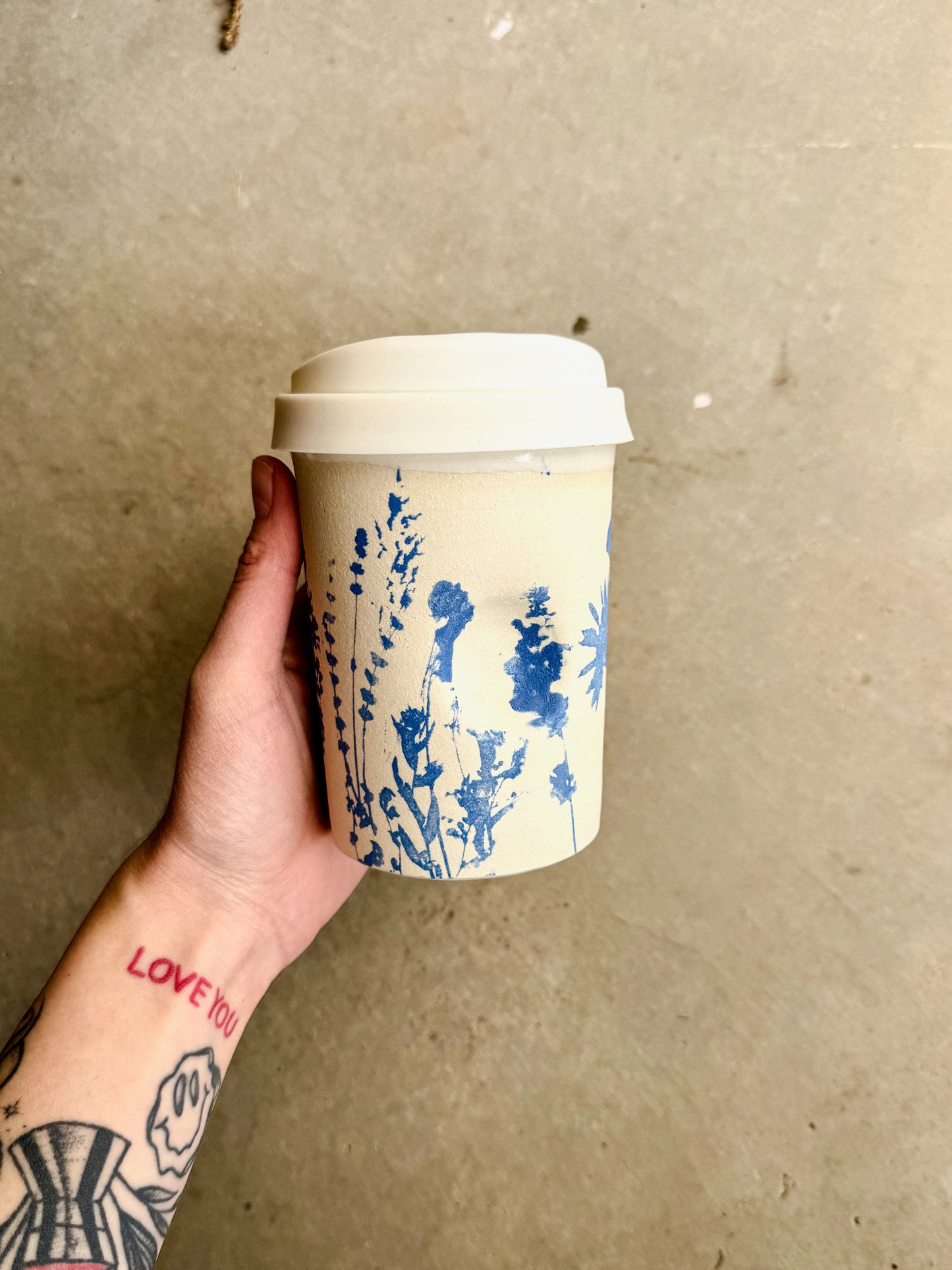 Thumb Print Travel Tumbler