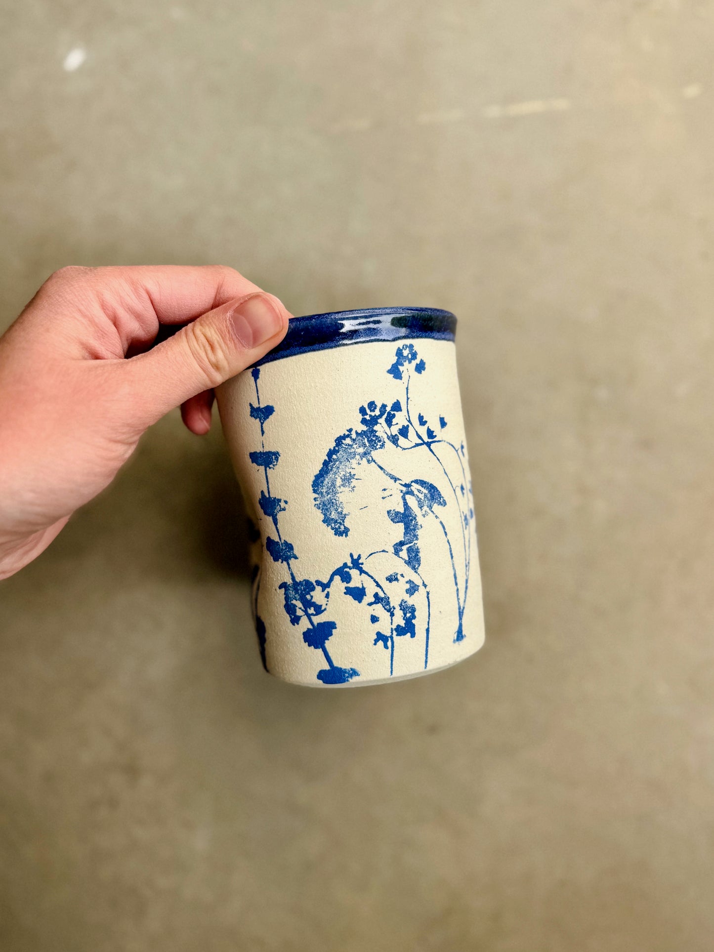 Thumb Print Travel Tumbler