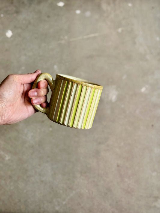 Rainbow Carved Mug