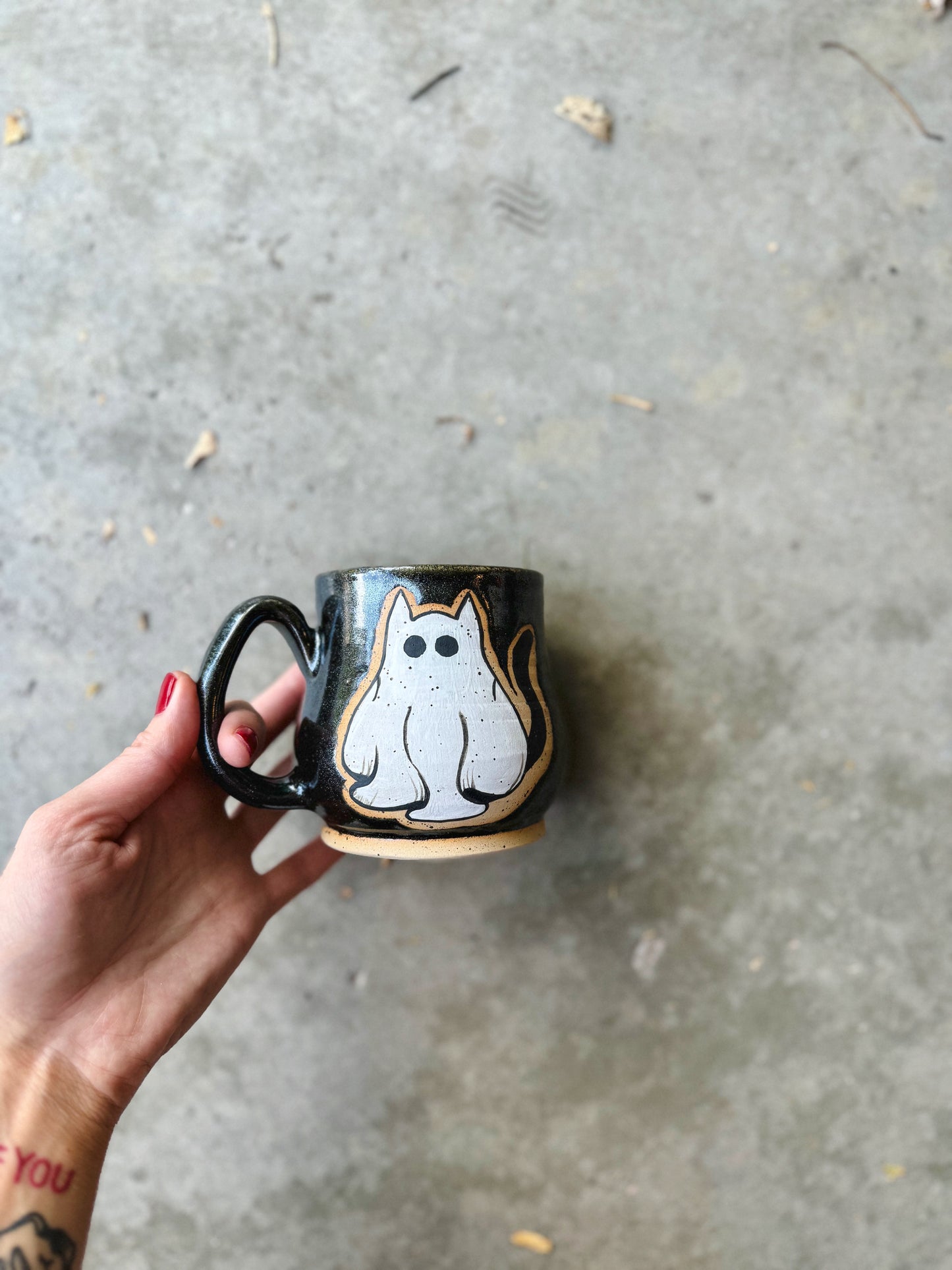 Kitty Cat Ghost Mug