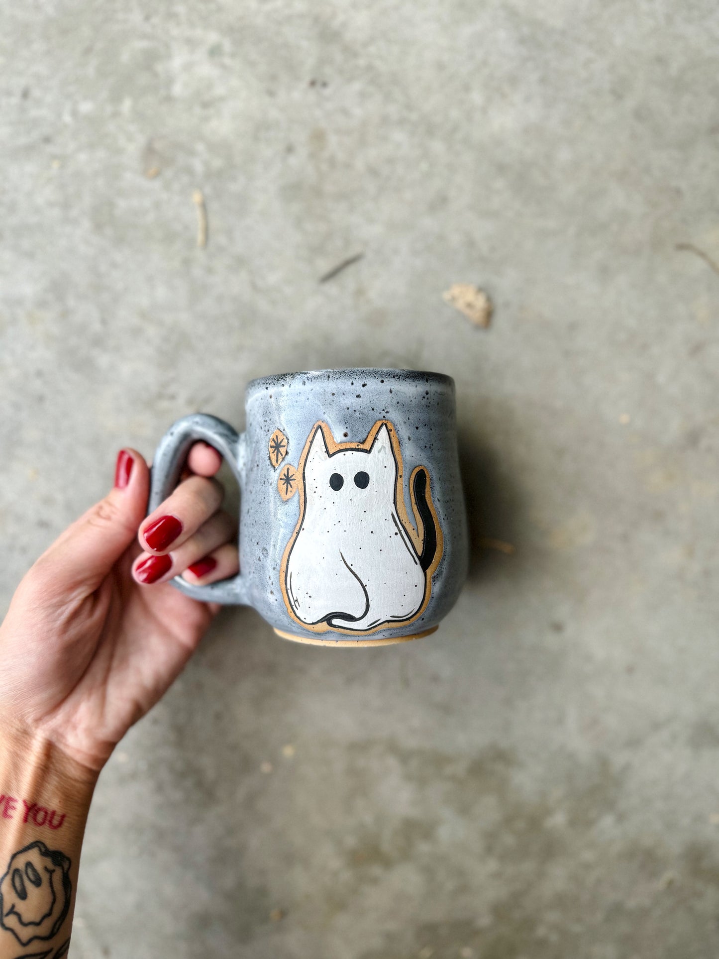 Kitty Cat Ghost Mug