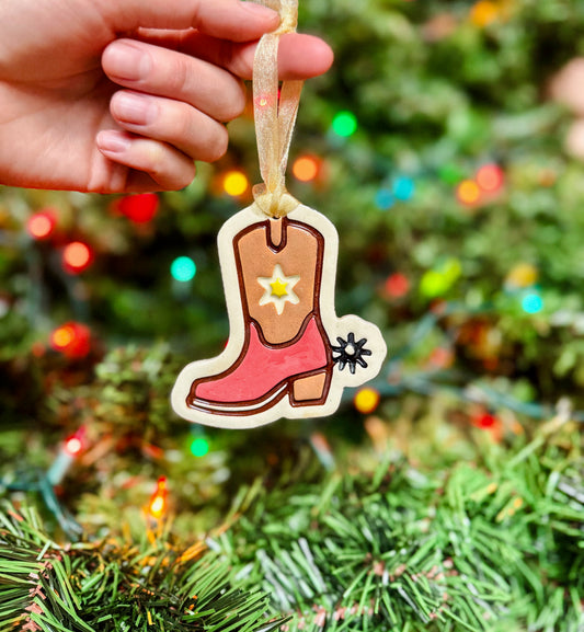 Cowgirl Boot Ornament