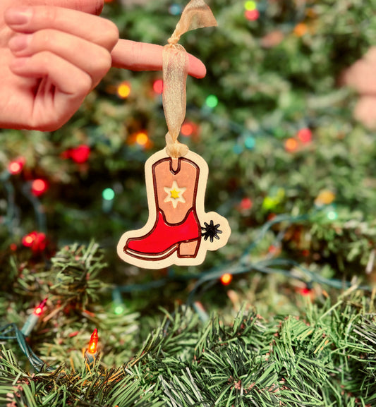Cowgirl Boot Ornament